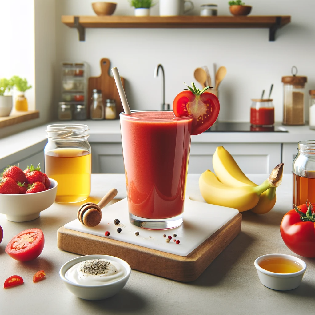 Tomato and Bell Pepper Eye Soothe Smoothie TastyTwirl