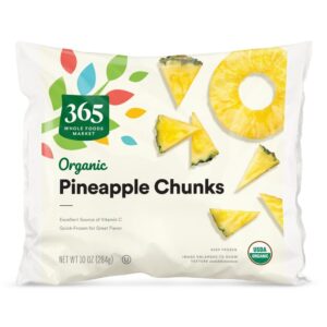 365 Pineapple Chunks Organic, 10 Ounce